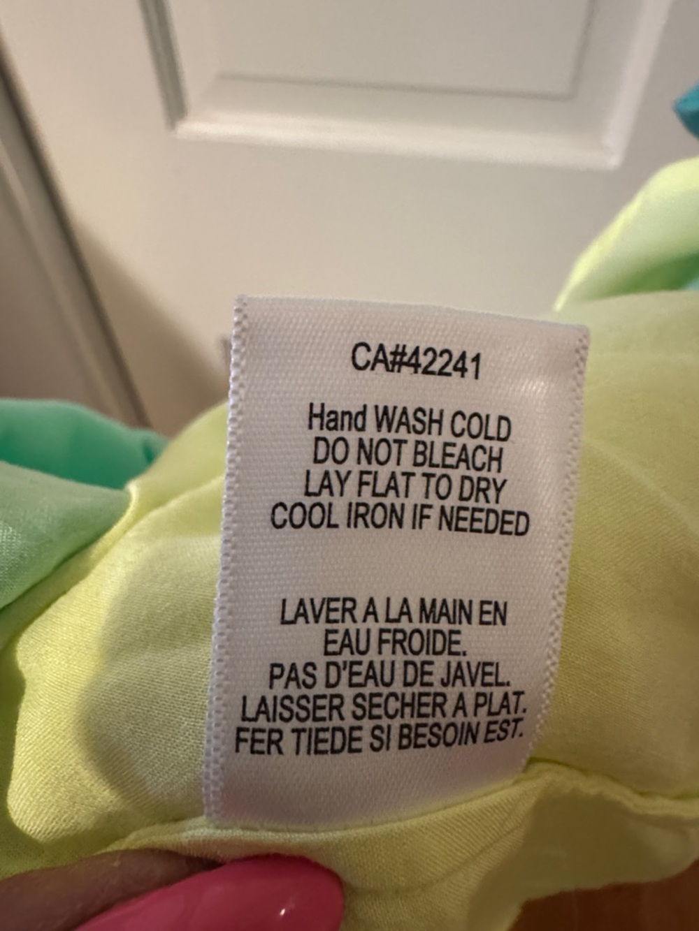 NWT Young Fabulous & Broke Bright Teal/Yellow Ombré Dress Coverup Gathered Front - Picture 11 of 11
